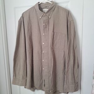 Men's Checkered Shirt - Brown